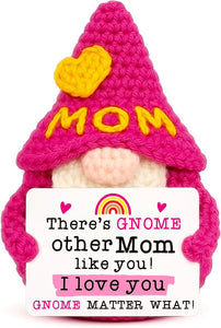 Mom Gifts for Mothers Day - Funny Mother's Day Birthday Handmade Gnome Gift for Mom from Daughter Son, Cute Crochet Gnomes for Mother Mama Mommy I Love You Christmas Stocking Stuffers