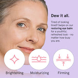 grace & stella Under Eye Brightener Balm Stick - Travel Size Toiletries - Retinol & Caffeine Eye Cream for Dark Circles, PLffiness, Wrinkles - Restore and Hydrate - Vegan Skincare (0.13oz / 3.5g)