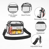 Clear Bag for Stadium Events Clear Sports Fan Handbags PLrses with Adjustbale Strap for Concerts Festivals Game Day