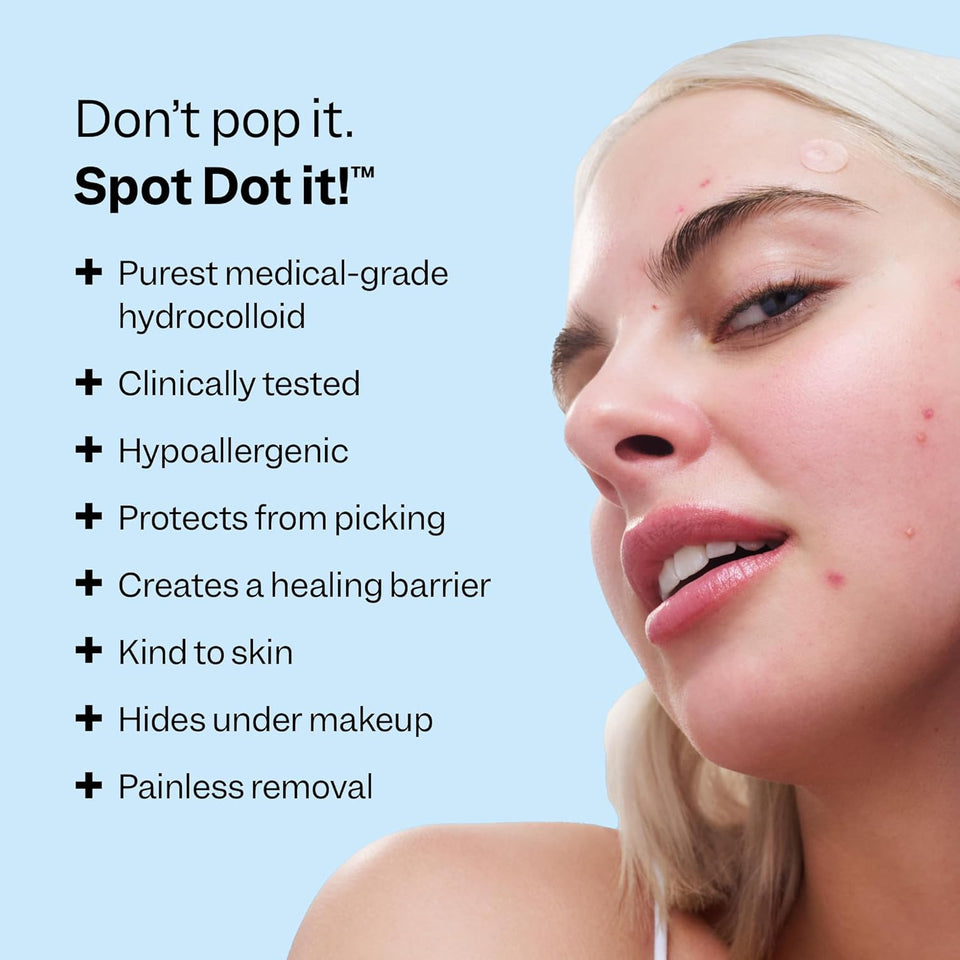Peach Slices - Acne Spot Dots (30 ct) - Hydrocolloid Pimple Patches for Face - Absorb Gunk, Protect Picking & Support Healing - 3 Sizes (7, 10, & 12mm) - Vegan, Cruelty Free, Korean Skin Care & Beauty