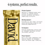 David High Protein Bars - 0g of Sugar, Low Carb, Gluten Free - 28g of Protein, 150 Calories - On-The-Go Snack - Peanut Butter Chocolate Chunk Flavor, Pack of 12