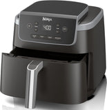Ninja Air Fryer with Air Crisp | 5 QT Capacity fits up to 4lbs of Fries | 4-in-1 Pro Air Fry, Roast, Reheat, Dehydrate | 400°F Max Temp | 1750 Watts | W/Nonstick Basket & Crisper Plate | Grey | AF141