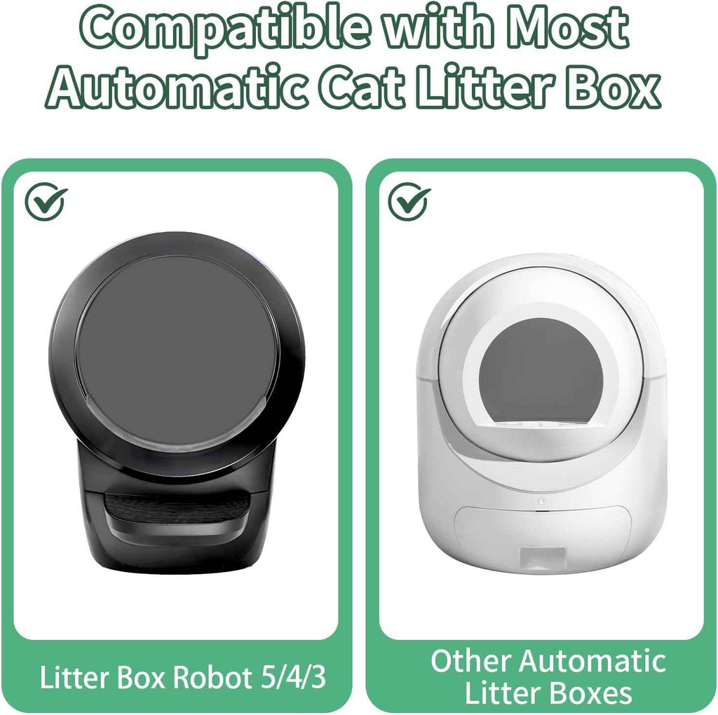 anwa 40-count heavy-duty extra thick cat litter box liners for automatic and robot litter boxes