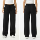 Common Stitch 3 Pack Wide Leg Fleece Lounge Sweatpants for Women — Deep Pockets, Relaxed Fit, Elastic Drawstring Waist