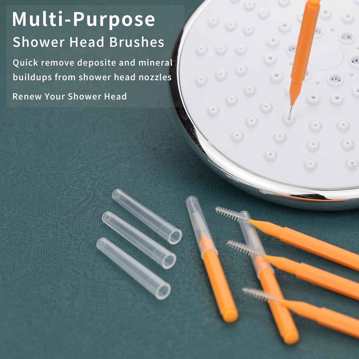 Shower Head Cleaning Brush Tool, Small Crevice Cleaning Brush Anti Clogging for Bathroom Pipe & Car Washers