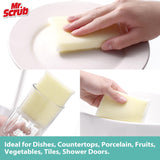 Mr. Scrub All-PLrpose Sponges, Non Scratch, for Washing and Cleaning Dishes, Premium Scrub and Scrubbers, 12 Pads, Ideal for Kitchen, Bathroom
