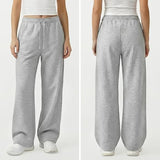 Common Stitch 3 Pack Wide Leg Fleece Lounge Sweatpants for Women — Deep Pockets, Relaxed Fit, Elastic Drawstring Waist