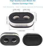 593260 Air Filter 593260 798452 334404 Air Cleaner Cartridge Filter, Lawn Mower Air Cleaner Replacement Filters for 4247 5432 5432k 09P00 09P702 550E 500EX 550EX 625 575EX Series Engine (2Pcs)