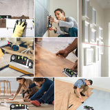 Laser Level Line Tool, MultiPLrpose Laser Level Kit Standard Cross Line Laser leveler Beam Tool with Metric Rulers 8ft/2.5M for Picture Hanging cabinets Tile Walls by AikTryee.