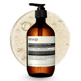 Aesop Reverence Aromatique Exfoliating Hand Wash | Exfoliating Hand Soap with Finely Milled PLmice | Gentle Cleansing & Skin-Smoothing Formula with Vetiver, Petitgrain & Bergamot | 500mL / 16.9 oz