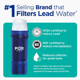 PLR Plus Water Filter Replacement for Pitchers & Dispensers, 6-Month Supply, 3 Count, Blue (PPF951K3)