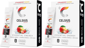 The Go Strawberry Mango, Sugar Free Energy Drink Mix Sticks, 14 Count (Pack of 2)