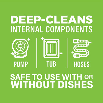 Affresh Dishwasher Cleaner, Helps Power Away Odor Causing Bacteria, Limescale, Mineral Deposits & Grime Inside Pump, Tub & Hoses, 6 Tablets, 6 Month Supply