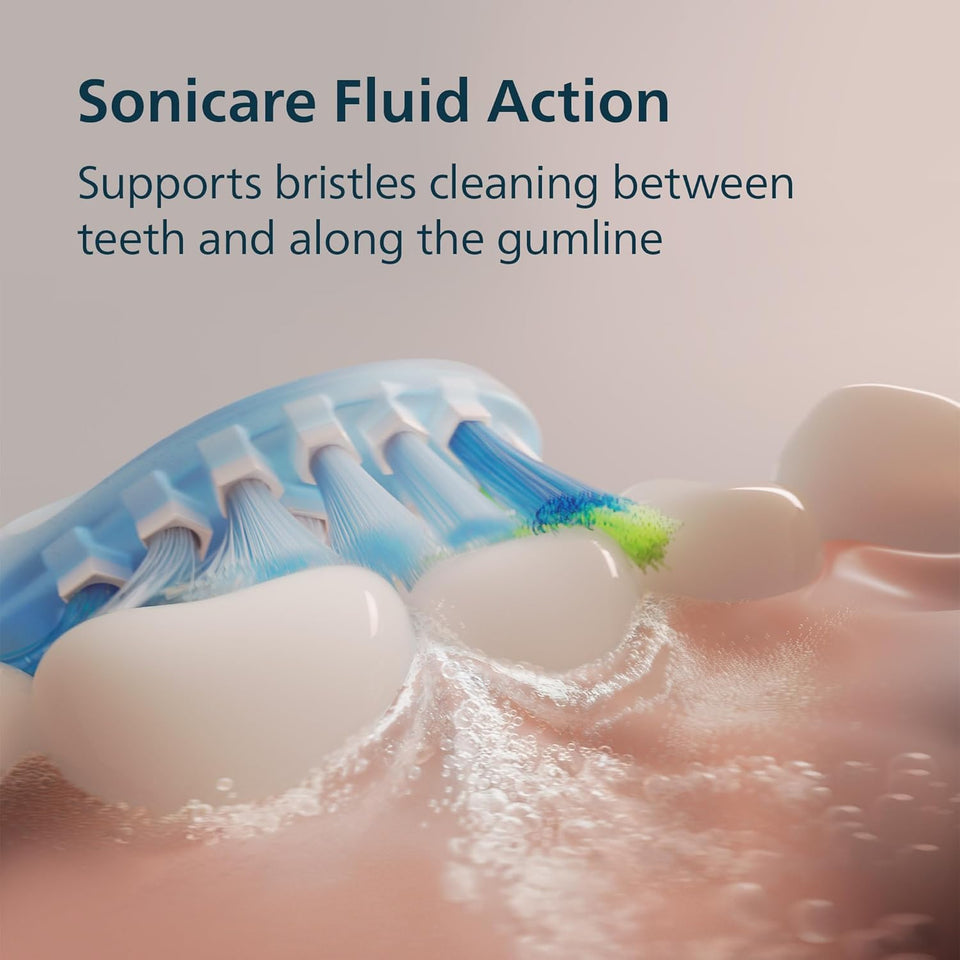 Philips Sonicare 6500 Series Electric Toothbrush - Next-Generation Sonicare Technology, Pressure Sensor, 9 Brushing Settings, SmarTimer, BrushPacer, 21-Day Runtime, Travel Case, White, HX7410/10