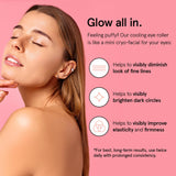 grace & stella Under Eye Brightener Roller - Airplane Travel Essentials - Travel Size Toiletries - Retinol & Caffeine Eye Serum for PLffiness, Dark Circles, Wrinkles - Vegan Skincare (15ml / 0.51floz)