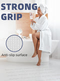 Secopad Patented Anti Slip Shower Stickers, Adhesive Decals Safety Strips with Scraper for Bath Tub, Shower Floor, Stairs, 24 Pieces (Clear)