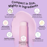 grace & stella Under Eye Brightener Balm Stick - Travel Size Toiletries - Retinol & Caffeine Eye Cream for Dark Circles, PLffiness, Wrinkles - Restore and Hydrate - Vegan Skincare (0.13oz / 3.5g)