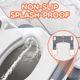 Potty Training Seat, SKYROKU Upgrade Toddler Toilet Seat for Kids, 2in1 Potty Training Toilet, Guard Anti-Slip Pad Step Stool,New Sector-Shape Stabilized Base and Heavier More Reliable (8899 Grey)