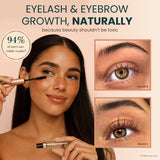 Live Fraiche Organic Castor Oil Lash Serum for Hair Growth, 100% Pure Eyebrow Eyelash Growth Serum, Cold Pressed Hexane Free (2oz Glass Bottle + FILLED Mascara Tube)
