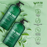 Botanic Hearth Tea Tree Body Wash 16 fl oz (2 Pack) Natural Antifungal & Odor Control Shower Gel for Acne, Athlete’s Foot, Ringworm, Jock Itch, Healthy Skin, Sulfate & Paraben Free, for Men & Women