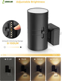 L LOHAS LED Night Light Plug in, Modern Night Lights Plug into Wall, Dusk to Dawn Sensor, Soft White 3000K, 0-100LM Adjustable Brightness, Dimmable Night Lights for Hallway Bedroom Stairway, 2 Pack