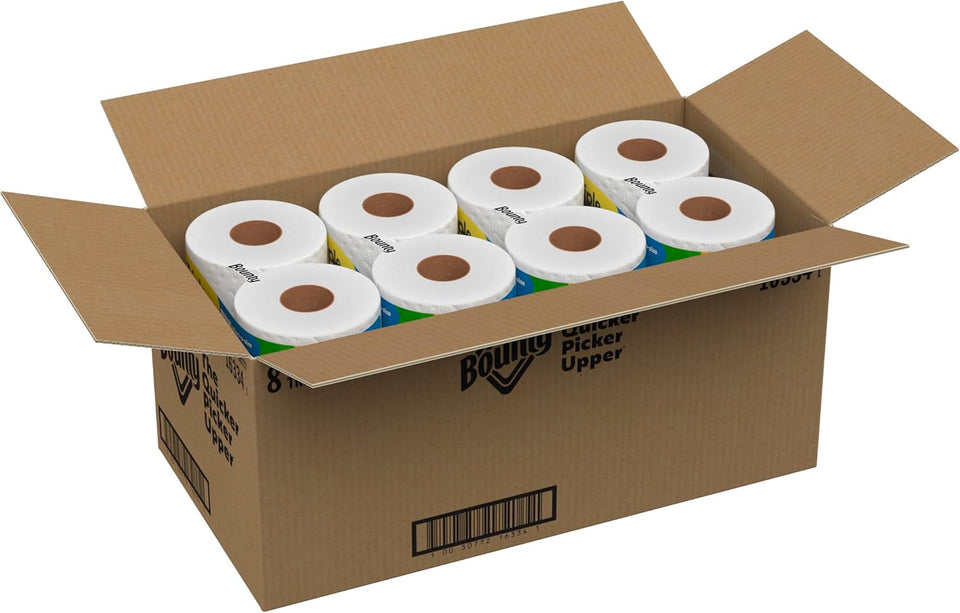 Bounty Select-A-Size Paper Towels, White, 8 Triple Rolls = 24 Regular Rolls - PureLivingMart