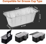 Grease Cup Liners Compatible with Blackstone Griddle 5017 - Griddle Accessories, Disposable Grill Tray, Aluminum Foil Drip Pan Grease Catcher Cup Liner for 17, 22, 28, 36 Inch (30 Pack)