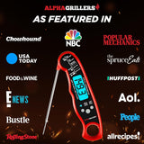 Alpha Grillers Meat Thermometer Digital – Instant Read Food Thermometer for Cooking & Grilling – Professional Kitchen Gifts for Men, Dad & Mom