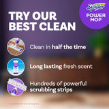 Swiffer PowerMop Multi-Surface Mop Kit for Floor Cleaning, Includes PowerMop, 2 Mopping Pad Refills, 1 Cleaning Solution with Fresh Scent and 2 Batteries - PureLivingMart