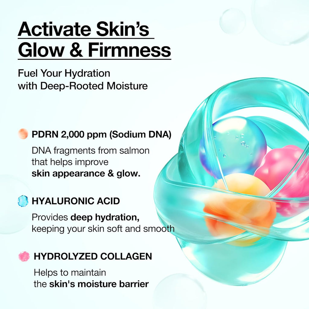 ANUA PDRN Collagen Glow Facial Serum Spray, Hydrating Face Mist, Hyaluronic Acid, dewy glass finish, All Skin Types, Instant Plumping Hydration, Firming Care, Korean Skincare, 1.01 fl oz
