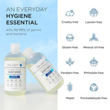 DR. LIFT Antibacterial Body Wash, Refreshing Scent, Hydrating Shower or Bath Cleanser With Citric Acid, Spirulina, and Lemon, Clean Moisturizing Formula, Vegan, Paraben and Phthalate Free, 8 Fl Oz
