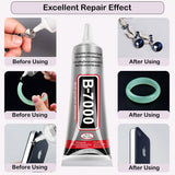 B7000 Jewelry Glue for Making, FITTDYHE 1PCS 50ML/1.69 fl oz Clear Adhesive for Rhinestone, Fabric, MultiPLrpose Super B-7000 for Phone Repair, Nail Art, Wood, Glass, Charms