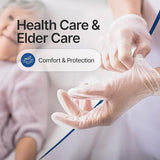 Schneider Clear Vinyl Exam Gloves, Latex-Free, Disposable Medical Gloves, Cleaning Gloves, Food Safe, Powder-Free, 4 mil