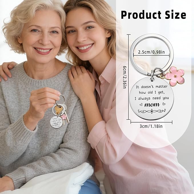 Mothers Day Gift for Mom from Daughter Son, Mom Birthday Gifts Mom Keychain, Valentines Day Christmas Gift for Moms, Happy Mothers Day Presents Mother Gift