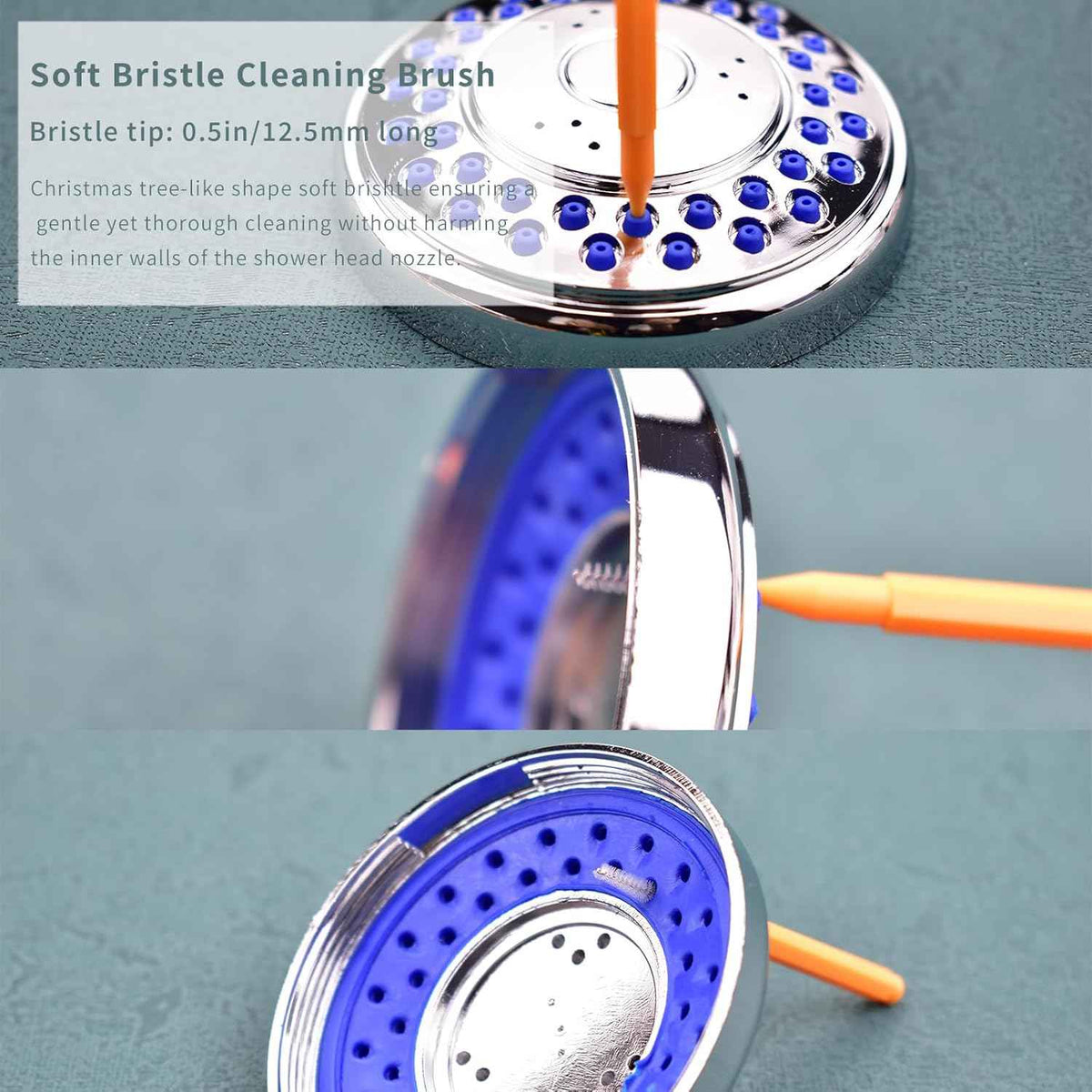 Shower Head Cleaning Brush Tool, Small Crevice Cleaning Brush Anti Clogging for Bathroom Pipe & Car Washers
