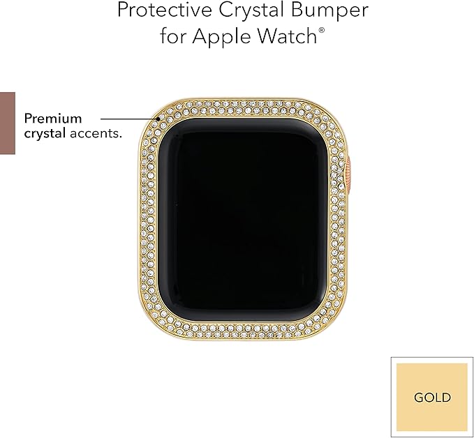Anne Klein Premium Crystal Bumper, Compatible with Apple Watch, Seamless Fit, Easy Installation, Bumper for Apple Watch