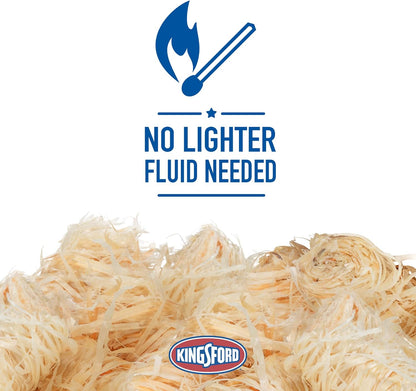 Kingsford Quick Light Fire Starters | Wooden Fire Starters Made with All Natural Hardwood for Grilling, Campfires, & Outdoor Fireplaces | 32 Count Fire Starter Rolls