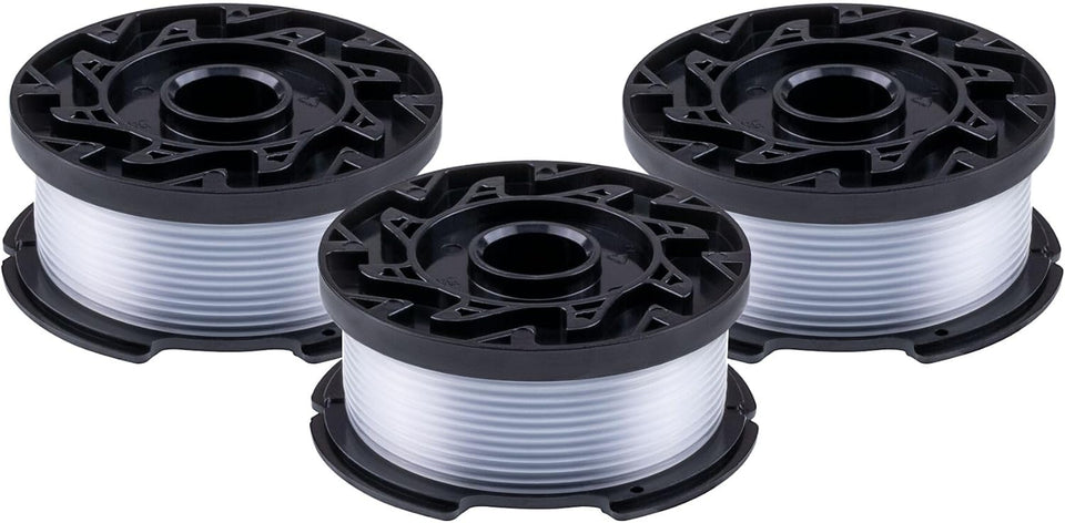 BLACK+DECKER Weed Eater String, Trimmer Line, 3-Pack, 30-Feet of Replacement Spool, 0.065-Inch Diameter (AF1003ZP)
