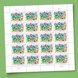 United States Postal Service Celebration Blooms (Sheet of 20) Forever Postage Stamps Scott #5849