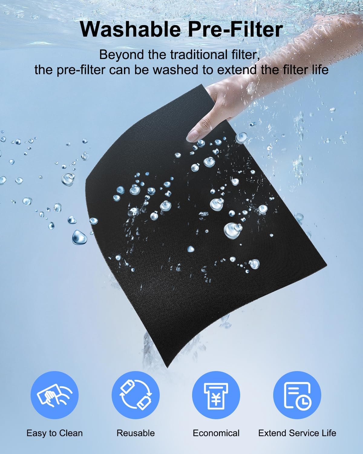 Air Purifiers for Home Large Room 2200 Ft² with Washable Filters, MOOKA H13 HEPA Air Purifier for Home Pets Bedroom with Fragrance, Air Cleaner for Smoke Dust Pollen Pets Hair Odor, KJ190 White