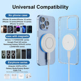 MagSafe Charger 2 Pack 15W Magnetic Wireless Charger Fast Charging Pad Compatible with iPhone 17/16/15/14/13/12 Series & AirPods 3/2/Pro Magnetic MagSafe Charging Pad with Dual Ports - PureLivingMart