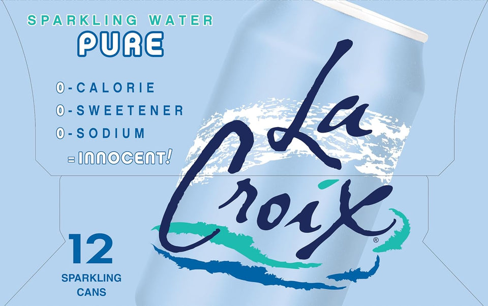 La Croix Sparkling Water, PLre, 12 Fl Oz (pack of 12)