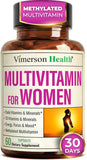 Multivitamin for Women with Methylated Vitamins and Chelated Minerals for Energy, Focus and Immune Health – Premium Daily Womens Multivitamins & Multiminerals – 60 Capsules