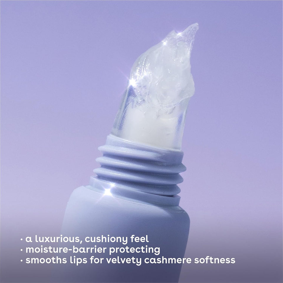 eos Cashmere Lip Butter – Vanilla Cashmere, Smoothing Lip Mask & Moisturizer with Plumping Peptides & Shea Butter, 0.35 fl oz