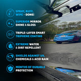 MAXLONE ™ Car Spray with Triphene® Technology, Quick Spray & Wipe All PLrpose Waterless Detailer - Clean, Shine, Protect Paint, Glass, Wheels, Trim Without Pre-Washing (2, 20oz w 4 Micro Fiber Cloth)