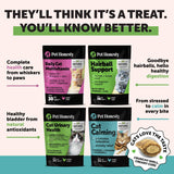 Cat Hairball Support Crunchy & Creamy Chews, Hairball Remedy Treats, Cat Furball Treatment, Supports Skin & Coat, Vitamins for Digestion, Chicken (30-Day Supply)