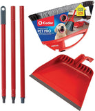 O-Cedar Pet Pro Broom with Step-On Dustpan | Remove 99% with One Sweep | Removes 3 Times More Pet Hair | Quiet Cleaning Tool for Cat and Dog Owners