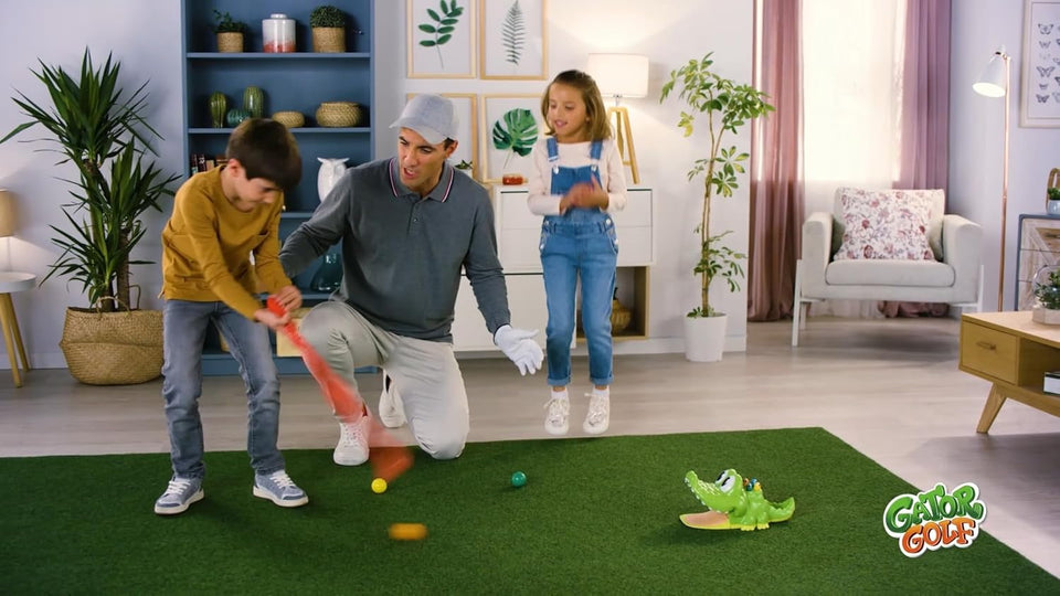 Gator Golf - PLtt The Ball into The Gator's Mouth to Score Game by Goliath, Single, Gator Golf, 27 x 27 x 12.5 cm for age 3+ years