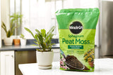 Miracle-Gro Sphagnum Peat Moss - Enriched with Plant Food, Add to Potting Mix and Native Soil, 8 qt. (2-Pack)