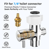 Arofa Handheld Toilet Bidet Sprayer for Toilet-Adjustable Water Pressure Control with Bidet Hose for Feminine Wash, Stainless Steel Brushed Nickel Bidet Faucet Cloth Diaper for Baby Wash